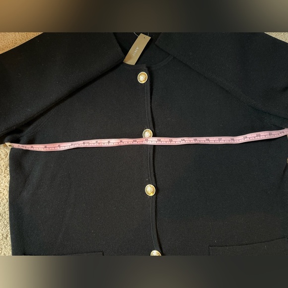 J Crew Giselle Sweater Blazer Black Medium NWT - Picture 4 of 5